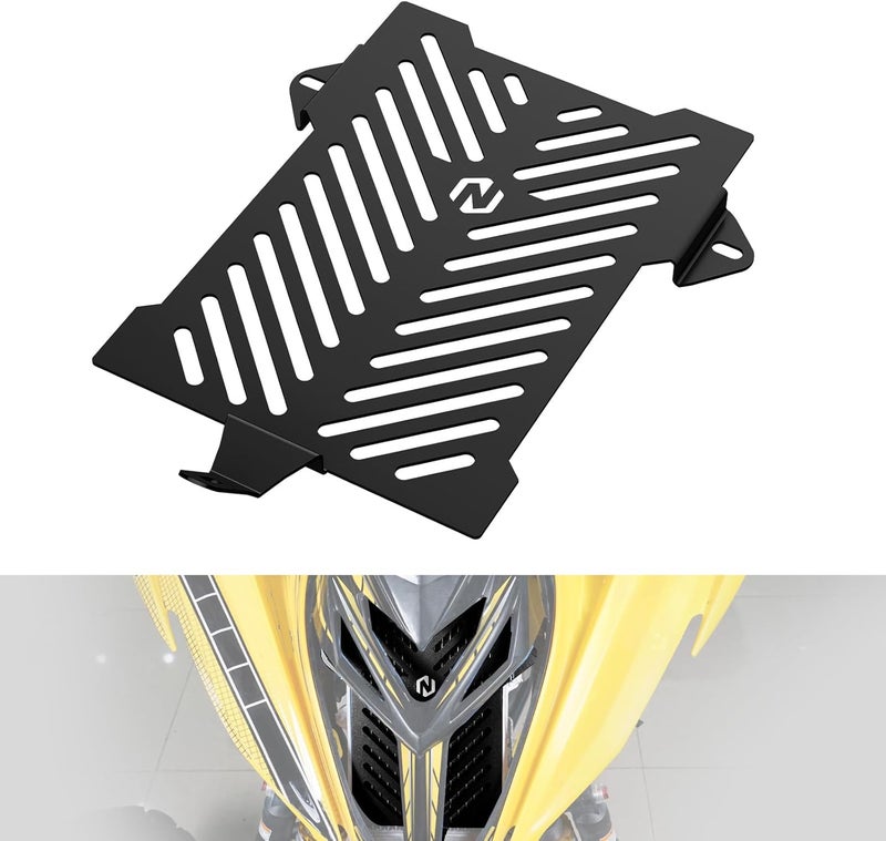 NICECNC Radiator Guard Radiator Shield Aluminum Compatible with Yamaha Raptor 700 YFM700 2013 2014 2015 2016 2017 2018 2019 2020-2026, Raptor 700R YFM700R 2013-2026, Replacement for RAD0152BK, Black - Image 1